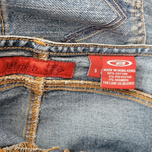 Bongo Juniors 5 Denim Maxi Skirt Brown Leather Lace Up Back Slit 90s Y2K Jean - Picture 3 of 8